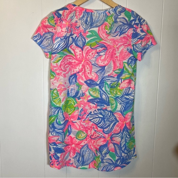 NWT Lilly Pulitzer Etta Top T-shirt Havana Cocktail 001504 Pink Green Blue New - Picture 5 of 9